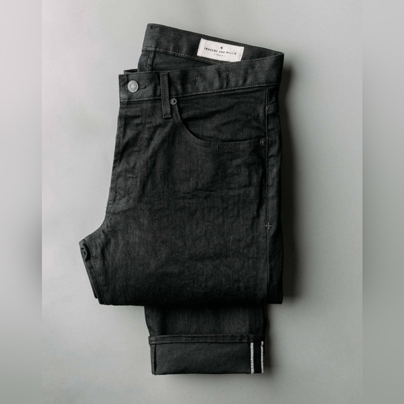 Imogene + Willie Mens Barton Slim Selvedge Rinse Button Fly Denim Jeans 27x29 - Picture 1 of 10
